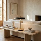 Golden Ray Elegance Wireless Table Lamp lifestyle image - Higgsfield lux20v1 - a5