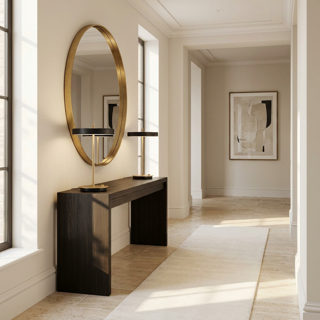 Golden Ray Elegance Wireless Table Lamp lifestyle image - Higgsfield lux20v1 - a9
