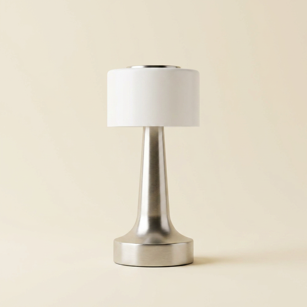 The Modern Radiance Wireless Table Lamp lifestyle image - Higgsfield lux20v1 - a1