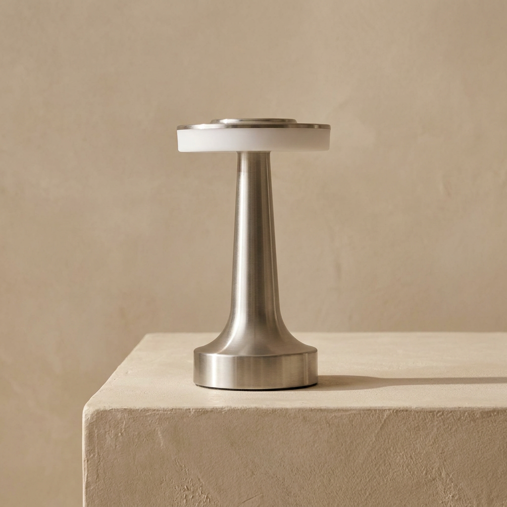 The Modern Radiance Wireless Table Lamp lifestyle image - Higgsfield lux20v1 - a2