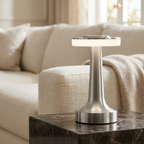 The Modern Radiance Wireless Table Lamp lifestyle image - Higgsfield lux20v1 - a4