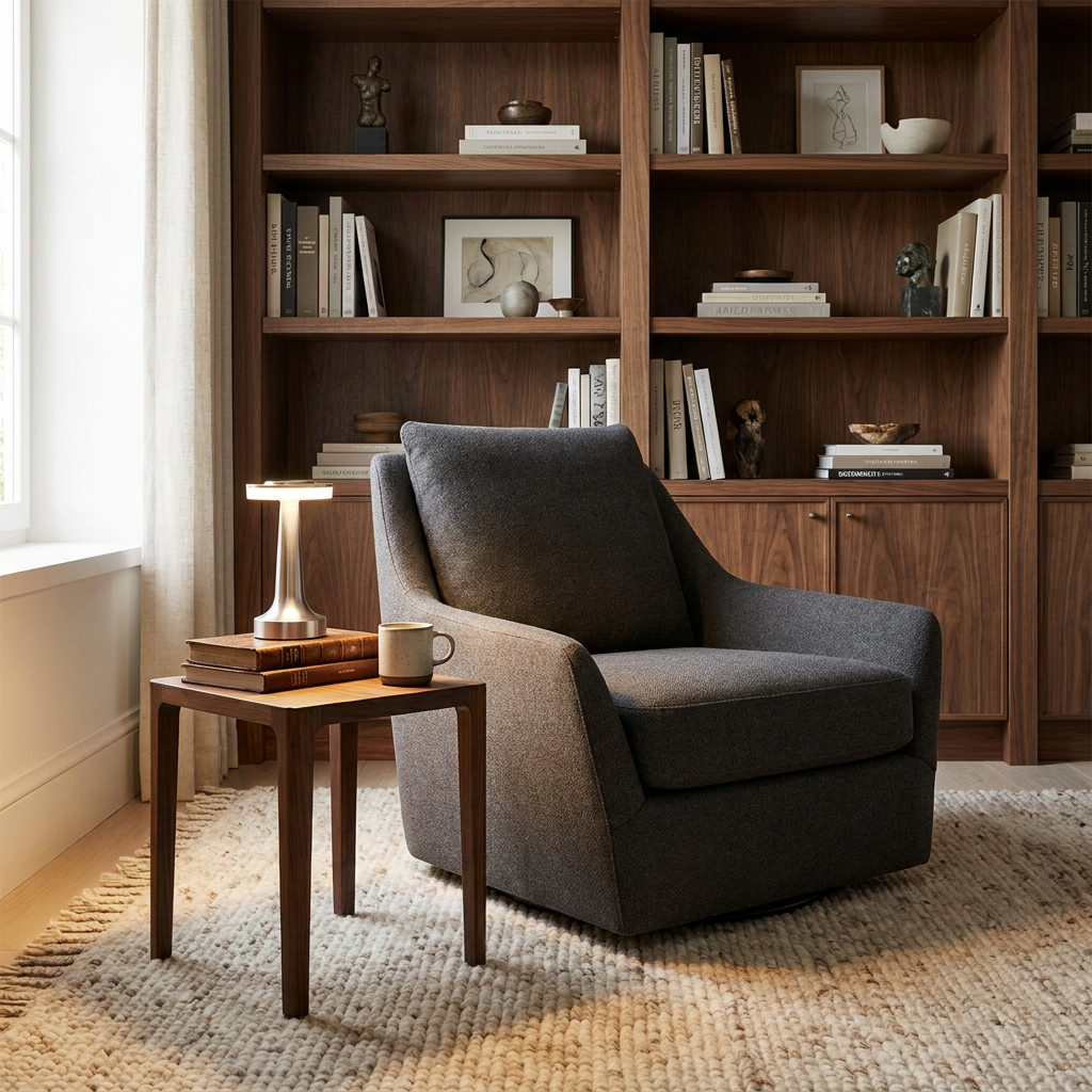 The Modern Radiance Wireless Table Lamp lifestyle image - Higgsfield lux20v1 - a13