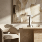 The Modern Radiance Wireless Table Lamp lifestyle image - Higgsfield lux20v1 - a16