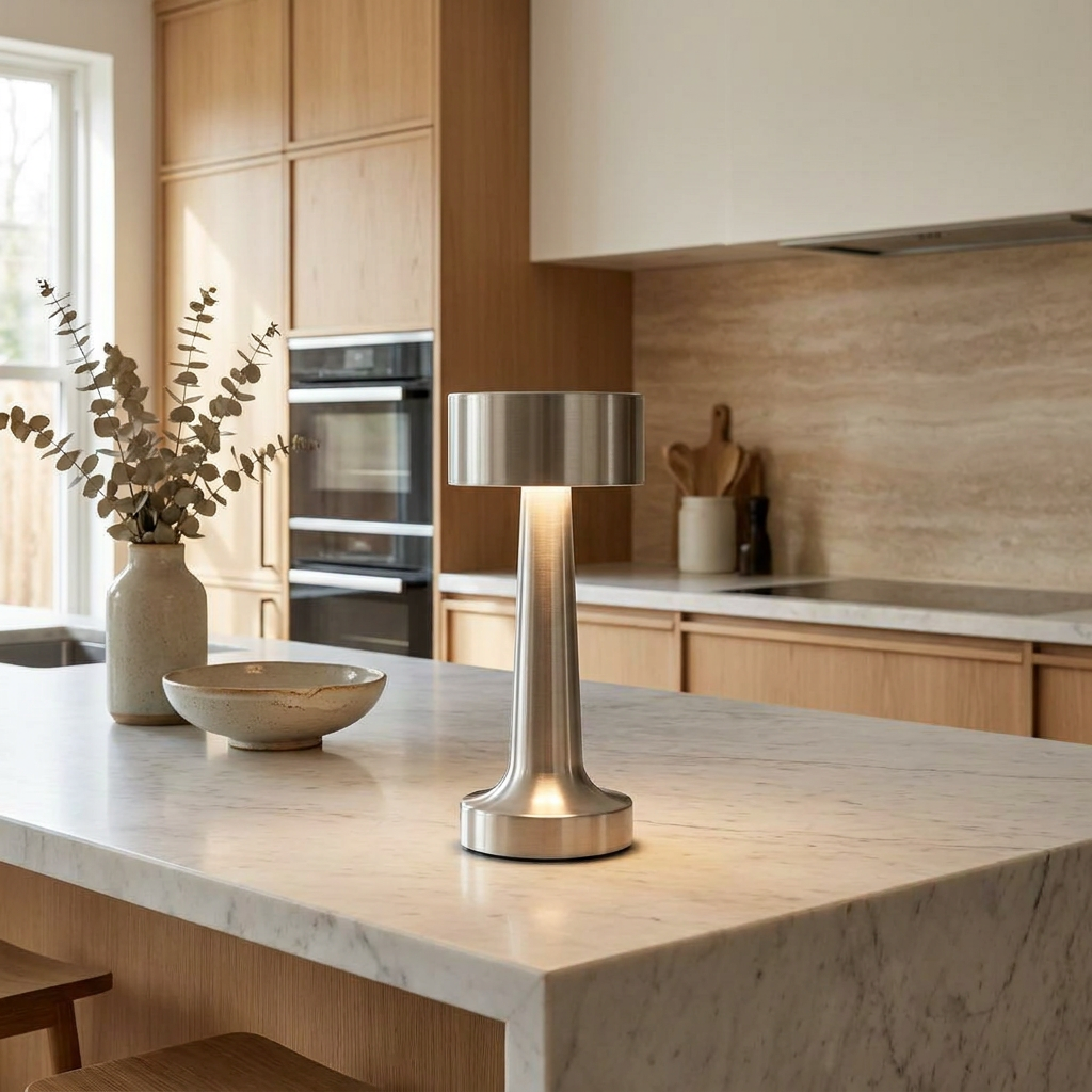 The Wireless Copper Pillar lifestyle image - Higgsfield lux20v1 - a10