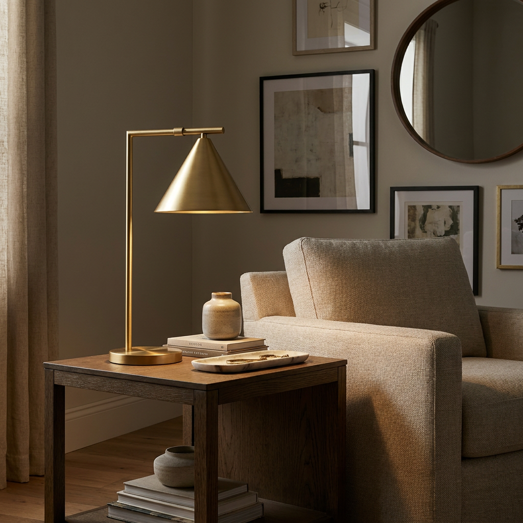 The Brilliant Clain Table Lamp lifestyle image - Higgsfield lux20v1 - a6