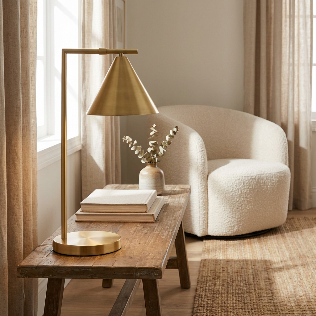The Brilliant Clain Table Lamp lifestyle image - Higgsfield lux20v1 - a18