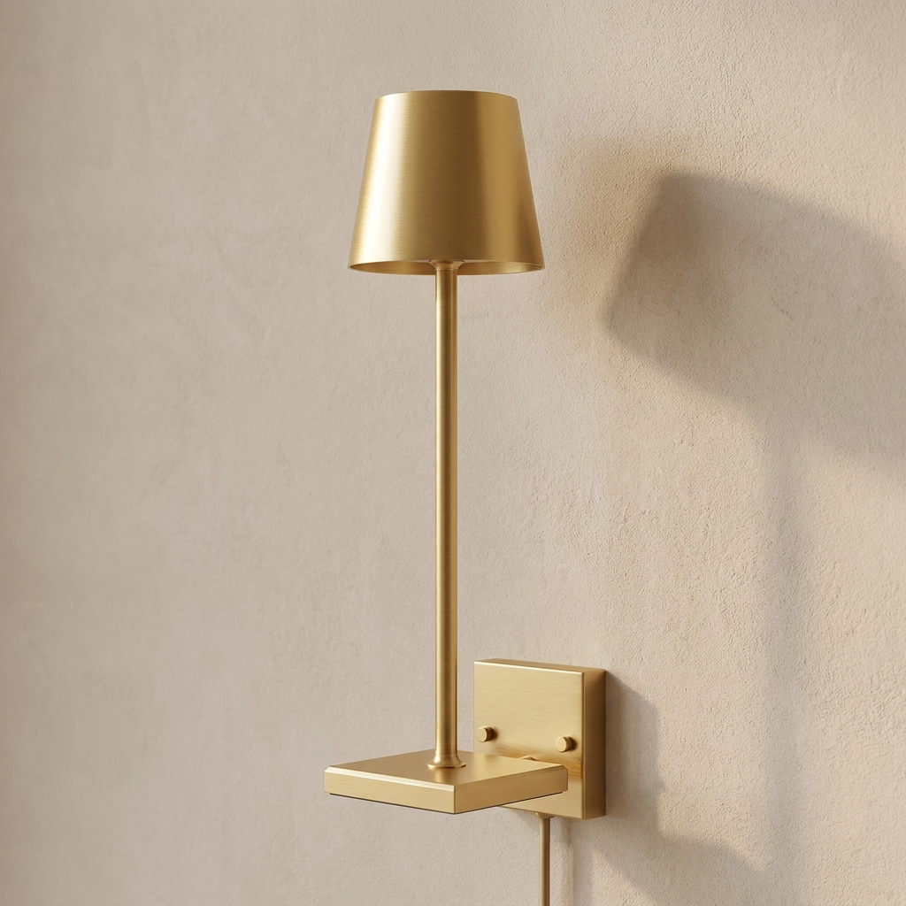 Wireless Golden Radiance  IP65 Waterproof Outdoor Wall Light lifestyle image - Higgsfield lux20v1 - a2