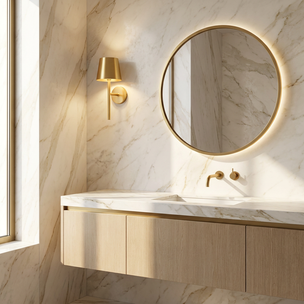 Wireless Golden Radiance  IP65 Waterproof Outdoor Wall Light lifestyle image - Higgsfield lux20v1 - a12