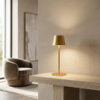 Wireless Golden Radiance  IP65 Waterproof Outdoor Wall Light lifestyle image - Higgsfield lux20v1 - a17