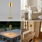 Wireless Golden Radiance  IP65 Waterproof Outdoor Wall Light lifestyle image - Higgsfield lux20v1 - a18