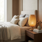 Handcrafted Sustainable Bamboo Table Lamp lifestyle image - Higgsfield lux20v1 - a8