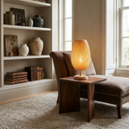 Handcrafted Sustainable Bamboo Table Lamp lifestyle image - Higgsfield lux20v1 - a13