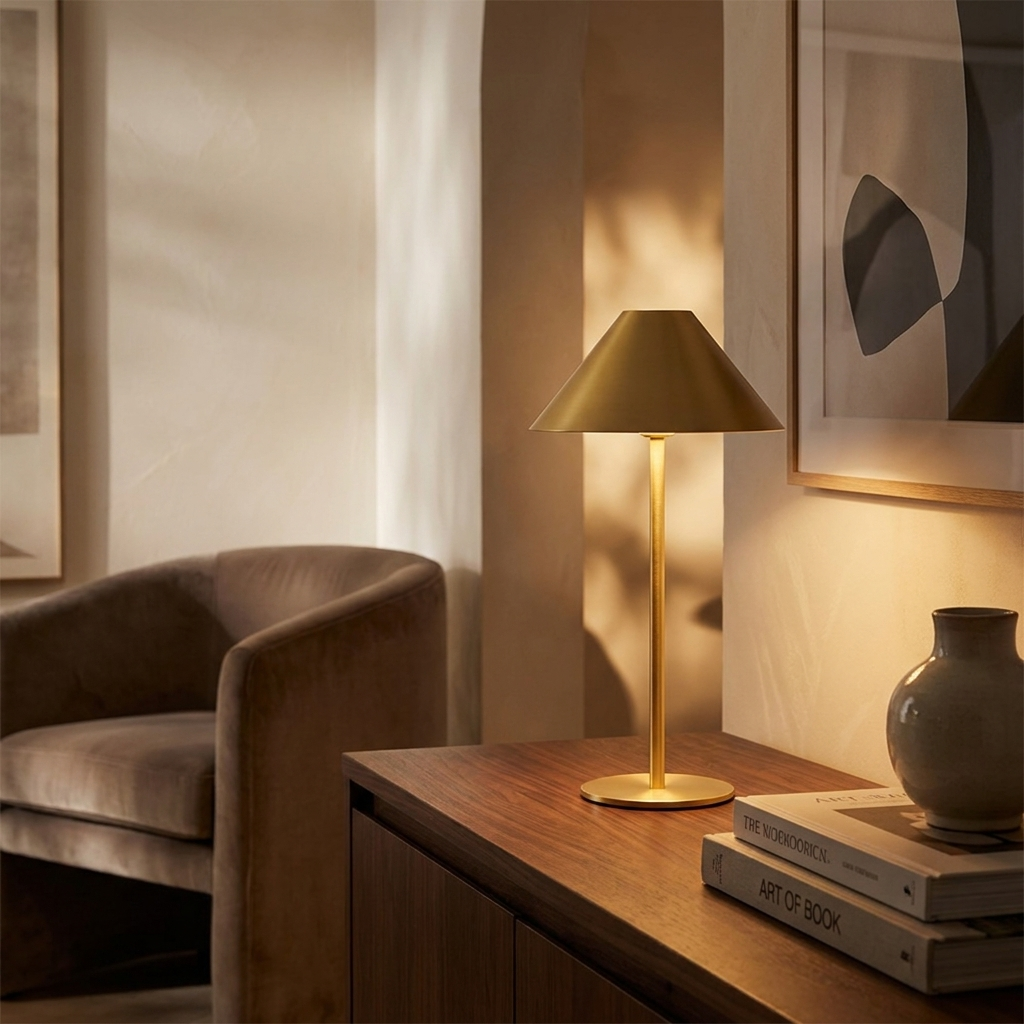 The Conical Traveler Glow lifestyle image - Higgsfield lux20v1 - a15