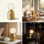 Emerald Veil Elegance Wireless Table Lamp lifestyle image - Higgsfield lux20v1 - hero