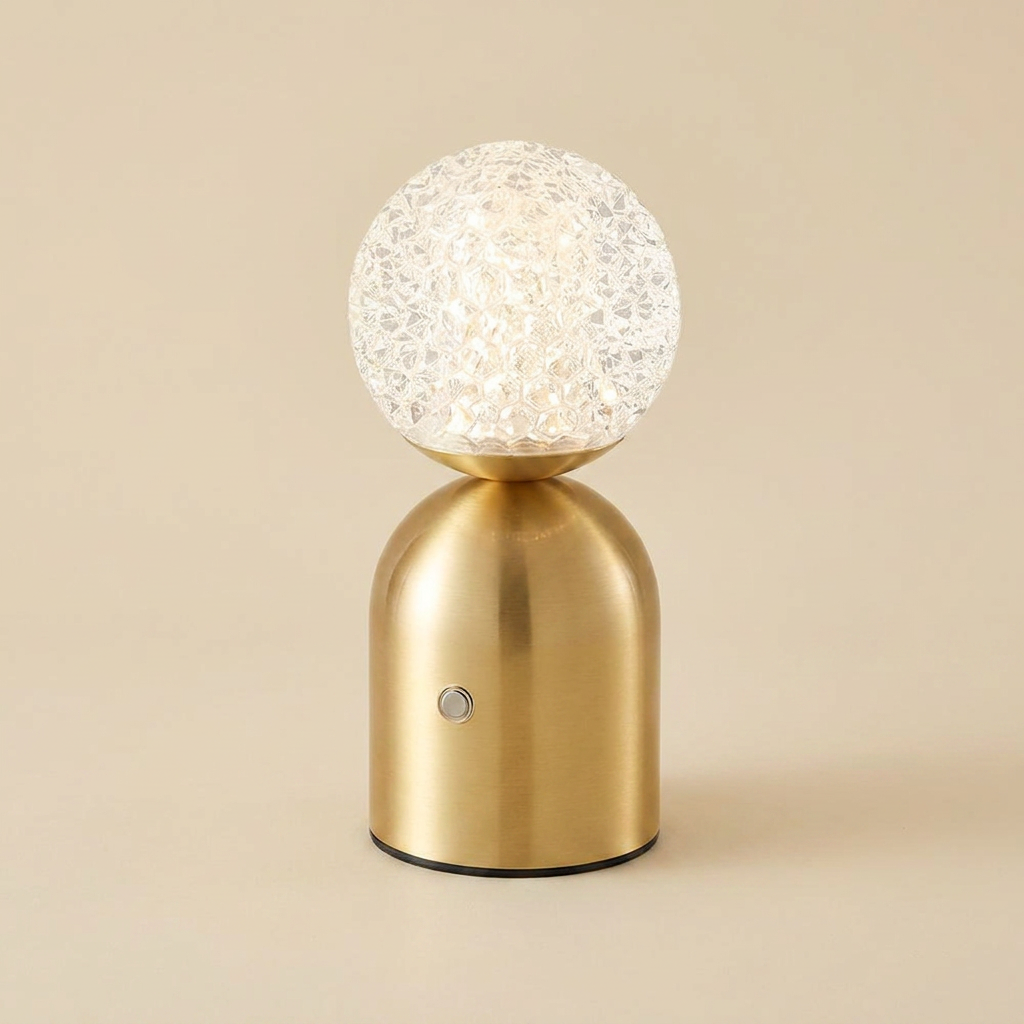Emerald Veil Elegance Wireless Table Lamp lifestyle image - Higgsfield lux20v1 - a1