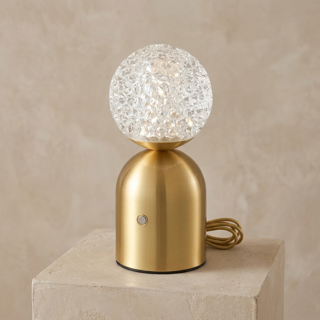 Emerald Veil Elegance Wireless Table Lamp lifestyle image - Higgsfield lux20v1 - a2