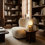 Emerald Veil Elegance Wireless Table Lamp lifestyle image - Higgsfield lux20v1 - a13