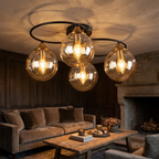 The Vintage Halo Ceiling Light lifestyle image - Higgsfield lux20v1 - a15