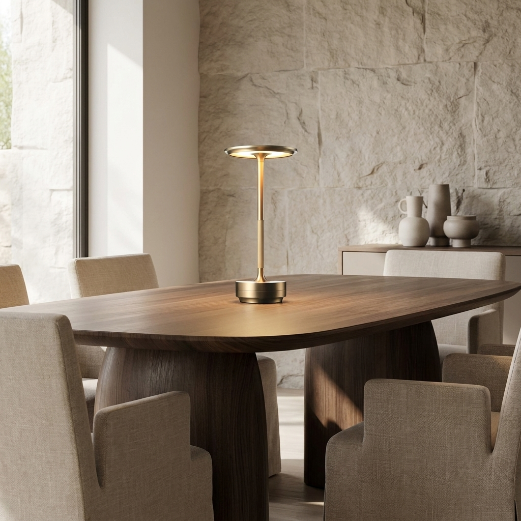 Savoy Elegance Wireless Table Lamp lifestyle image - Higgsfield lux20v1 - a7