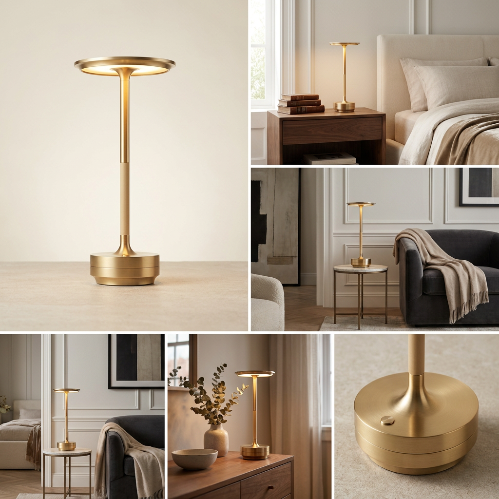 Savoy Elegance Wireless Table Lamp lifestyle image - Higgsfield lux20v1 - a18