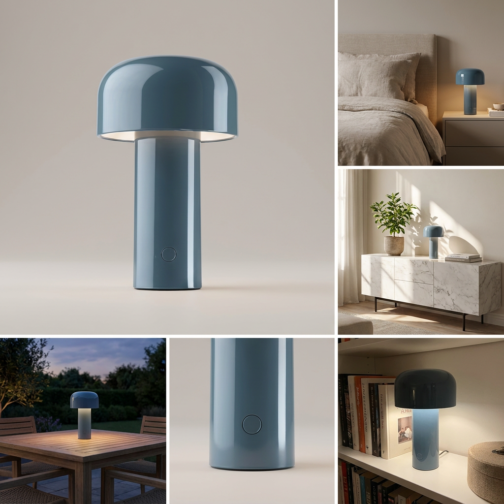 Wireless Mushroom Lantern Light lifestyle image - Higgsfield lux20v1 - a18