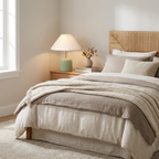 Tide Burst Ceramic Table Lamp with Fabric Shade lifestyle image - Higgsfield lux20v1 - a8