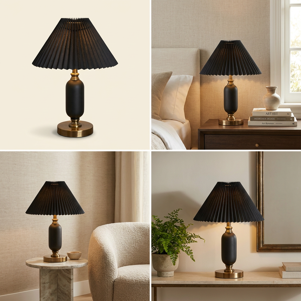 Celestial Reflection Table Lamp lifestyle image - Higgsfield lux20v1 - hero