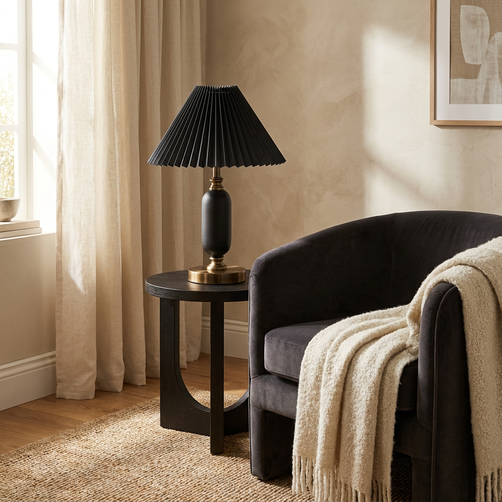 Celestial Reflection Table Lamp lifestyle image - Higgsfield lux20v1 - a14