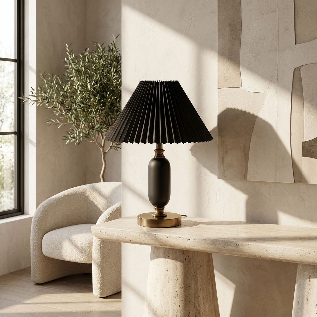 Celestial Reflection Table Lamp lifestyle image - Higgsfield lux20v1 - a16