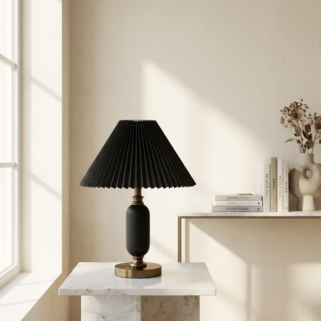 Celestial Reflection Table Lamp lifestyle image - Higgsfield lux20v1 - a17