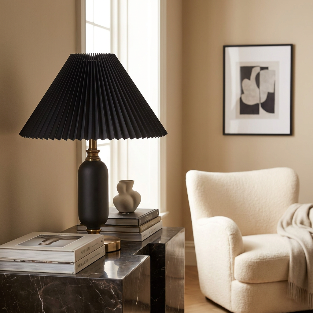 Celestial Reflection Table Lamp lifestyle image - Higgsfield lux20v1 - a19