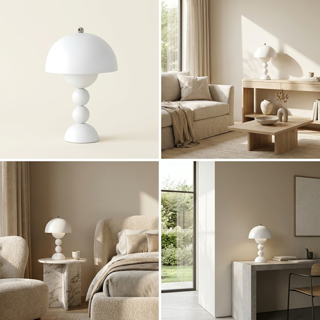 The Nordic Bud Wireless Table Lamp lifestyle image - Higgsfield lux20v1 - hero