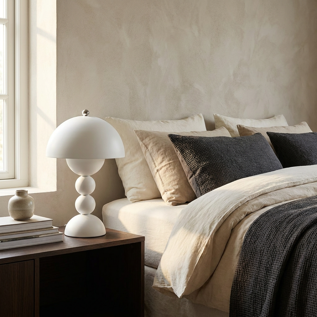 The Nordic Bud Wireless Table Lamp lifestyle image - Higgsfield lux20v1 - a8