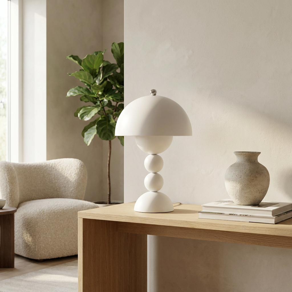 The Nordic Bud Wireless Table Lamp lifestyle image - Higgsfield lux20v1 - a17