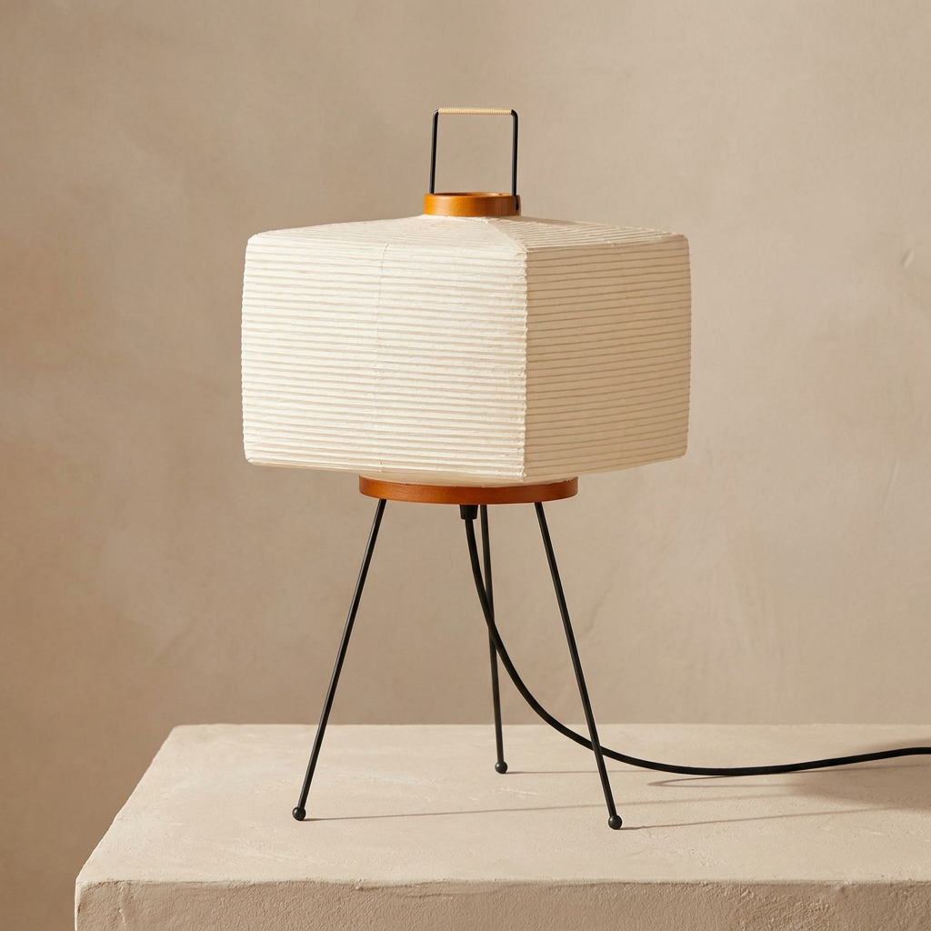 Japandi Paper Elegance Table Lamp lifestyle image - Higgsfield lux20v1 - a2