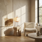 Japandi Paper Elegance Table Lamp lifestyle image - Higgsfield lux20v1 - a16