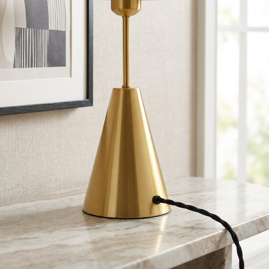 Golden Mushroom Delight Table Lamp lifestyle image - Higgsfield lux20v1 - a4