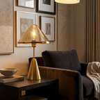Golden Mushroom Delight Table Lamp lifestyle image - Higgsfield lux20v1 - a6