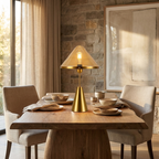 Golden Mushroom Delight Table Lamp lifestyle image - Higgsfield lux20v1 - a7