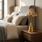 Golden Mushroom Delight Table Lamp lifestyle image - Higgsfield lux20v1 - a8