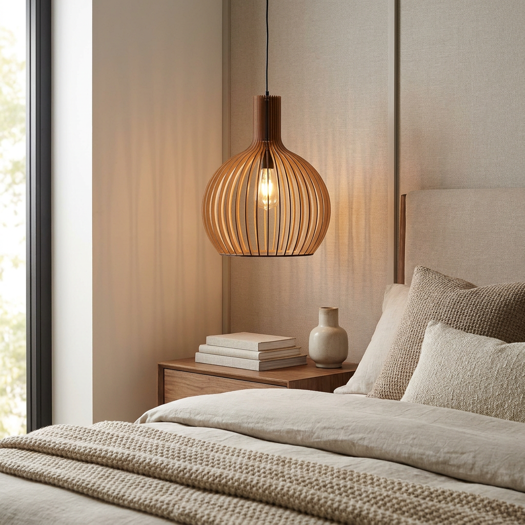 Celestial Radiance Nordic Pendant Light lifestyle image - Higgsfield lux20v1 - a8