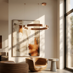 Circular Style Nordic Fused Aluminum Pendant Light lifestyle image - Higgsfield lux20v1 - a16