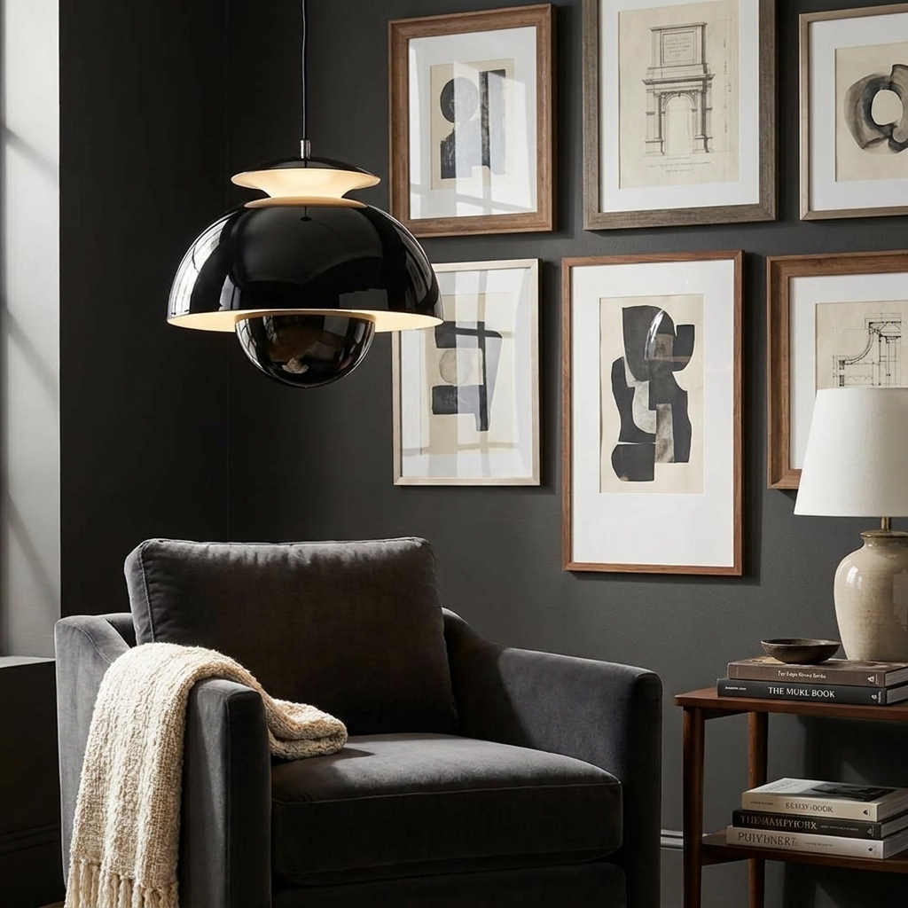 Radiance of the Bud Pendant Light lifestyle image - Higgsfield lux20v1 - a6