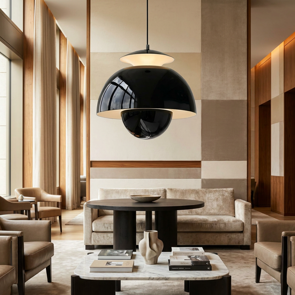 Radiance of the Bud Pendant Light lifestyle image - Higgsfield lux20v1 - a14