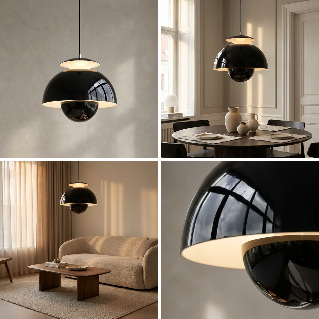 Radiance of the Bud Pendant Light lifestyle image - Higgsfield lux20v1 - a18