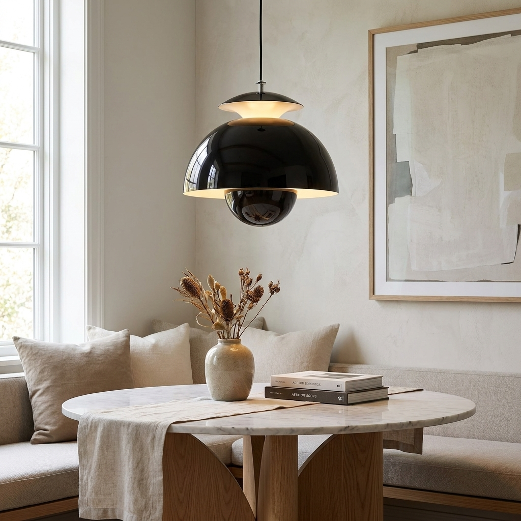 Radiance of the Bud Pendant Light lifestyle image - Higgsfield lux20v1 - a19