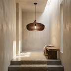 The Halo of Zen Japandi Wood Pendant Light lifestyle image - Higgsfield lux20v1 - a11