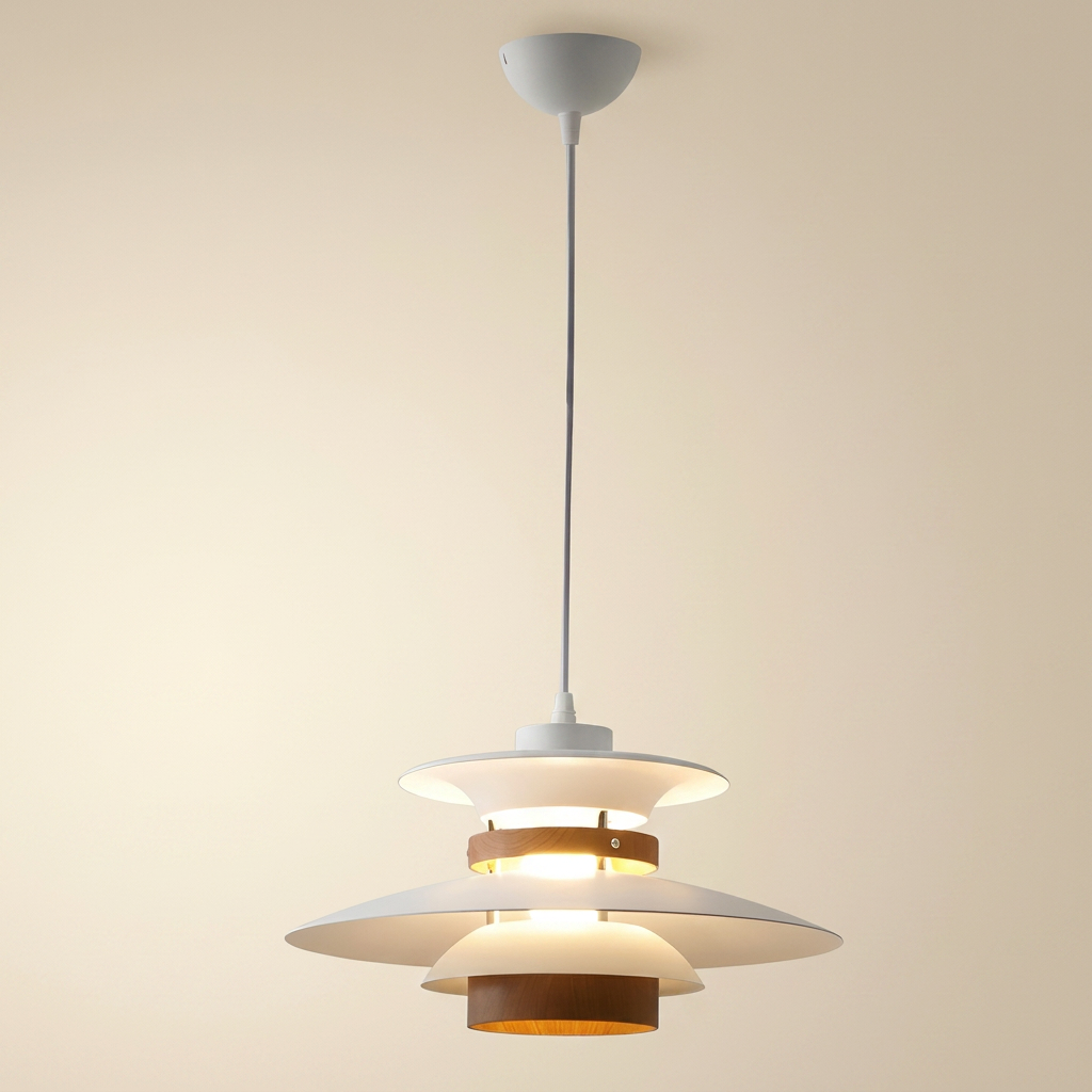 Aurora of Stillness Nordic Iron Pendant Light lifestyle image - Higgsfield lux20v1 - a1