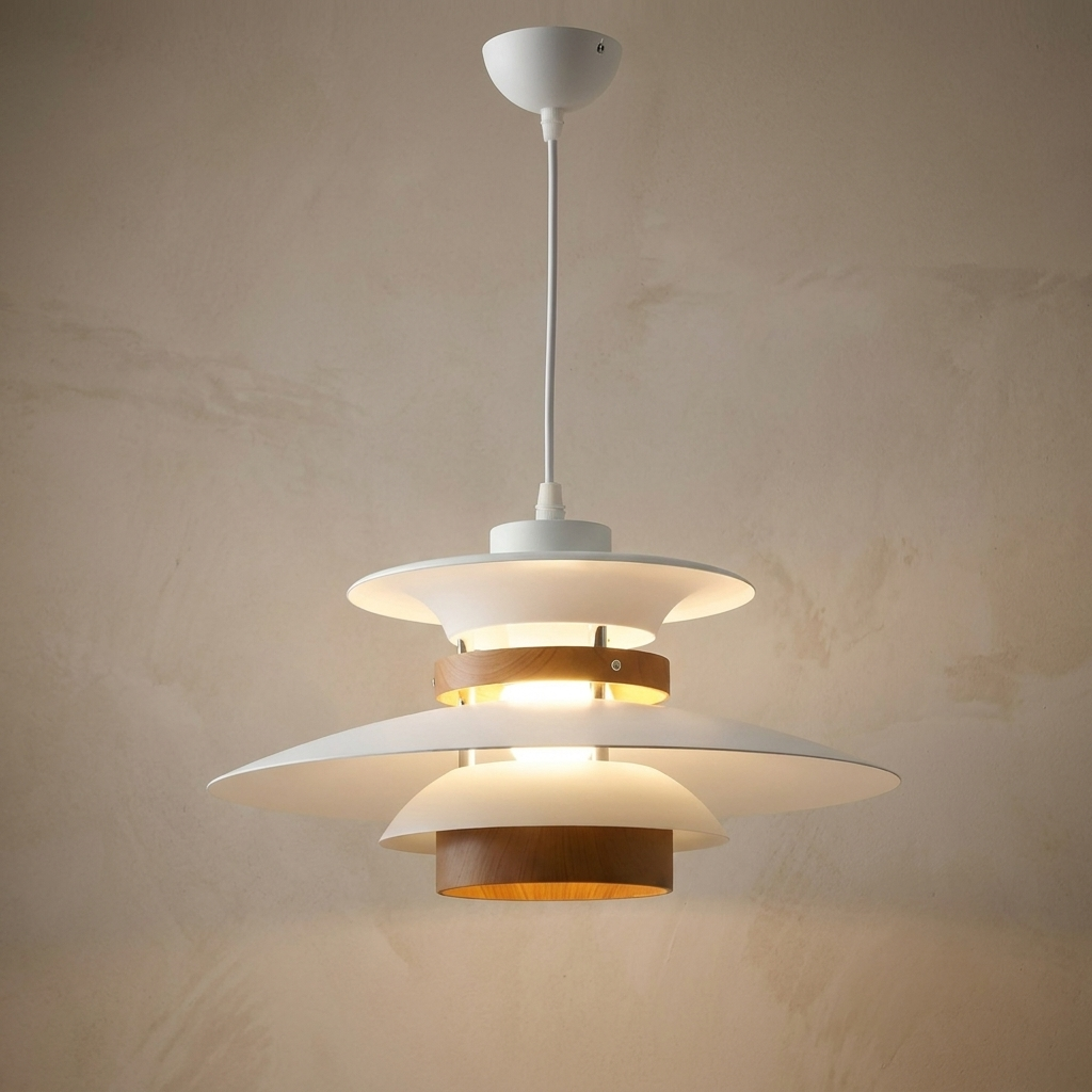 Aurora of Stillness Nordic Iron Pendant Light lifestyle image - Higgsfield lux20v1 - a2