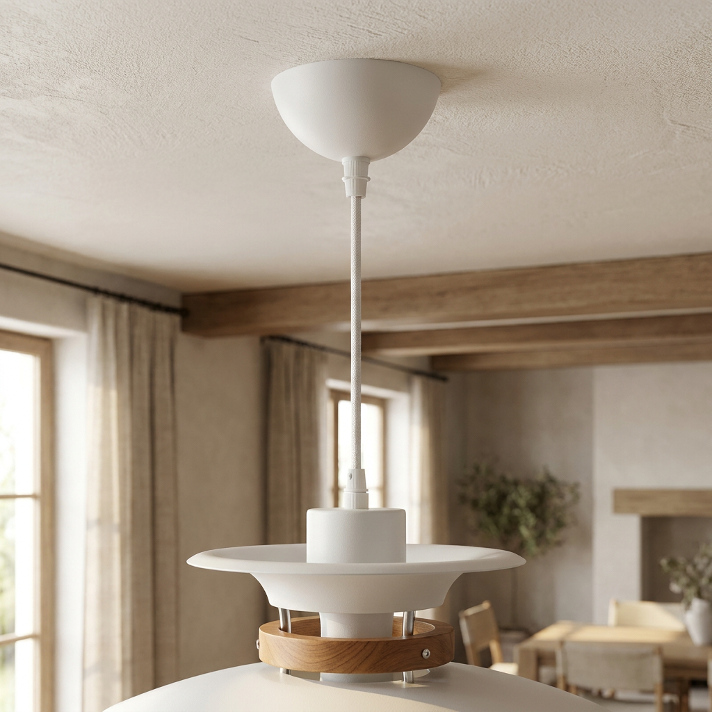 Aurora of Stillness Nordic Iron Pendant Light lifestyle image - Higgsfield lux20v1 - a4